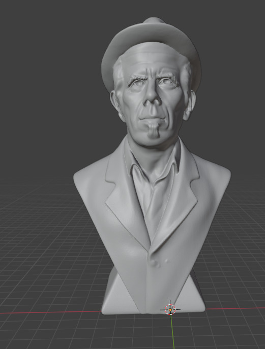 Tom Waits 3D print model_6