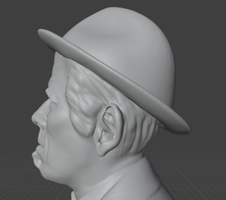 Tom Waits 3D print model_20
