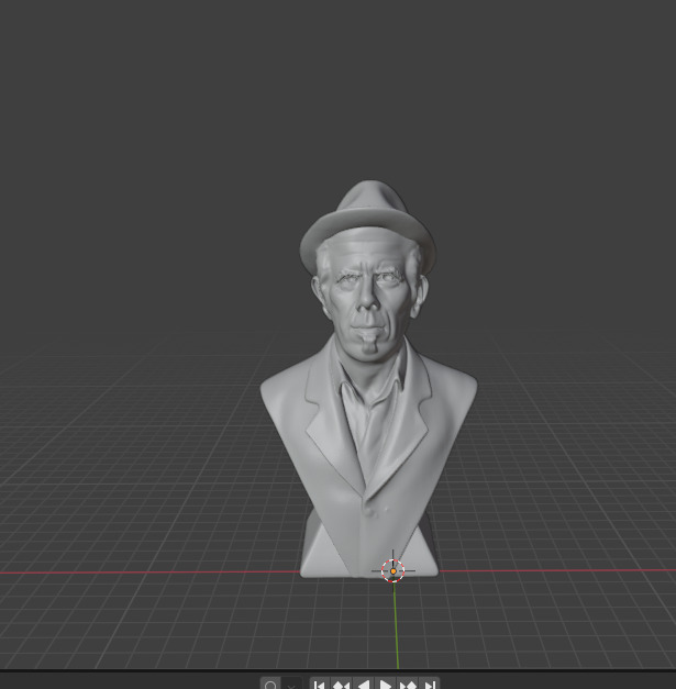 Tom Waits 3D print model_11