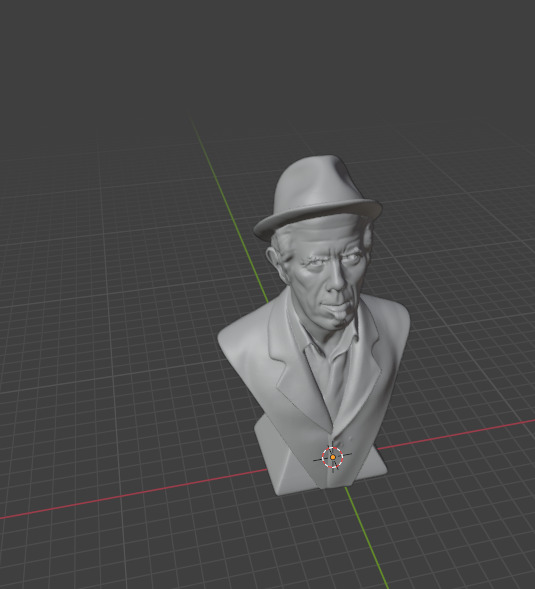 Tom Waits 3D print model_22
