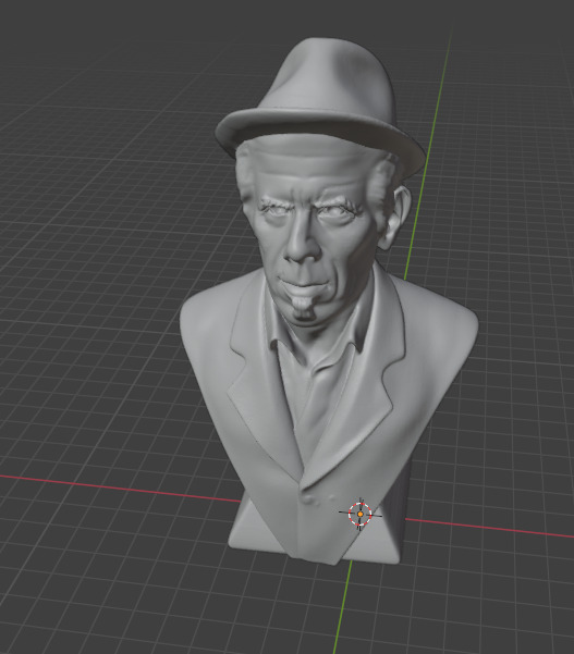 Tom Waits 3D print model_9