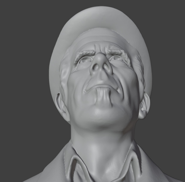 Tom Waits 3D print model_16