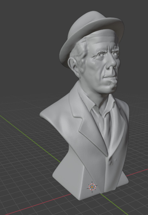 Tom Waits 3D print model_15