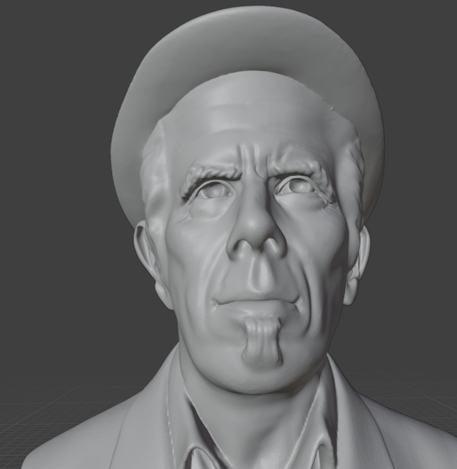 Tom Waits 3D print model_13