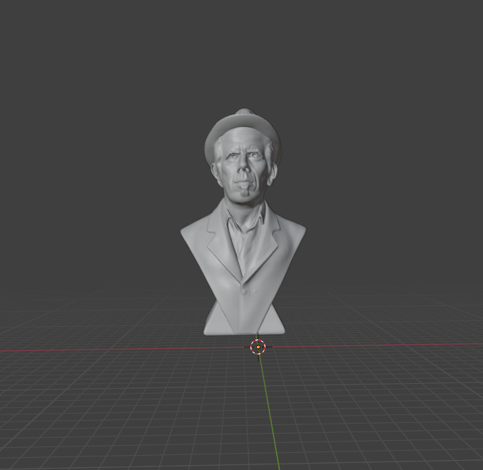 Tom Waits 3D print model_10
