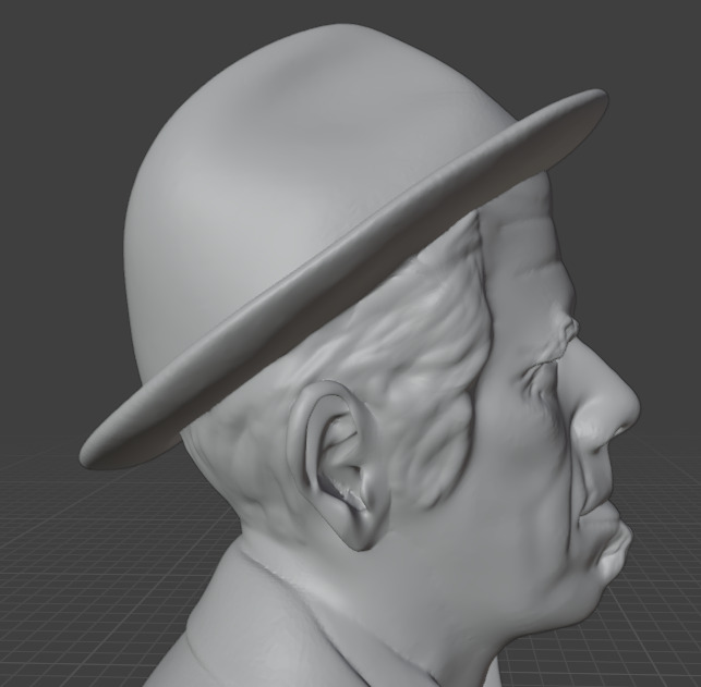 Tom Waits 3D print model_21
