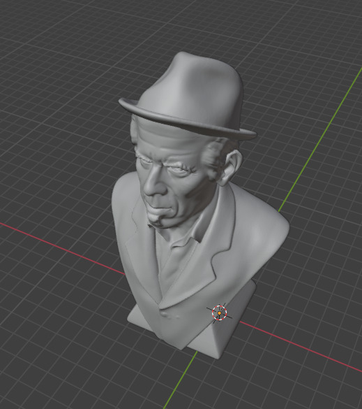 Tom Waits 3D print model_17