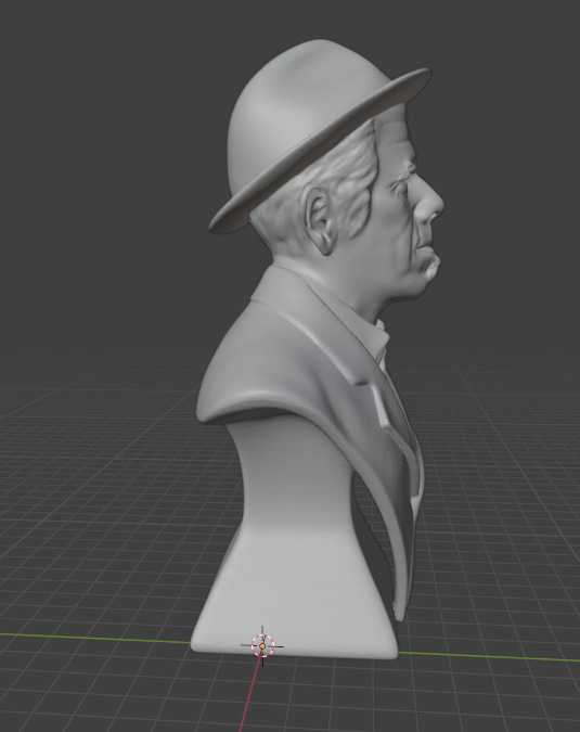 Tom Waits 3D print model_2
