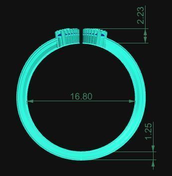 Cocktail Ring 268 3D print model_6