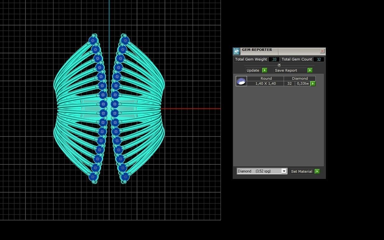 Cocktail Ring 268 3D print model_9