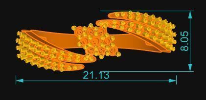 Cocktail Ring 275 3D print model_5