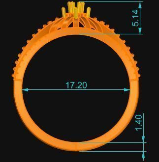 Cocktail Ring 277 3D print model_6