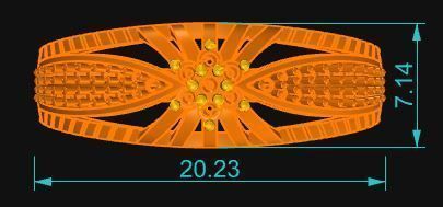 Cocktail Ring 277 3D print model_5