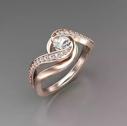 Solitaire Wedding Engagement Women Ring