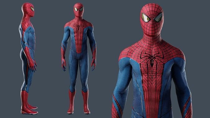 Amazing Spiderman suit 3D model