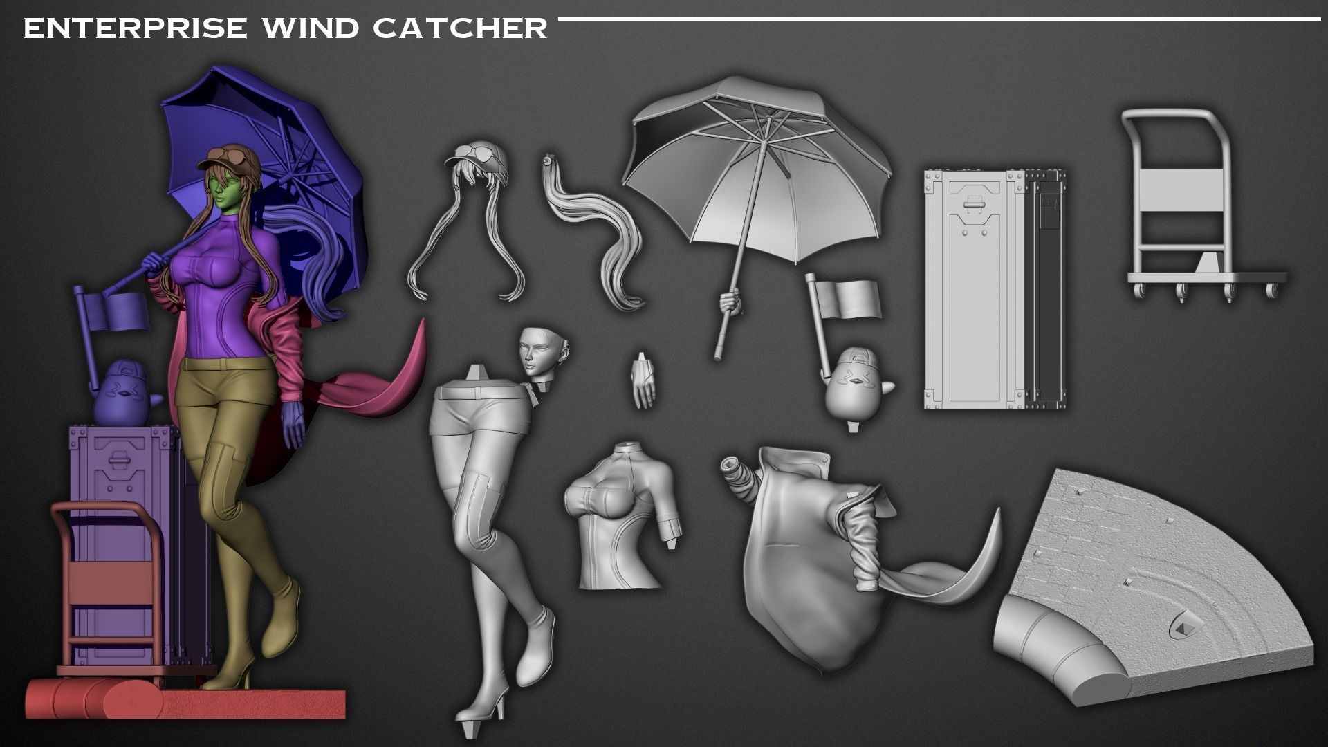 Enterprise Wind Catcher - Azur Lane 3D print model_7