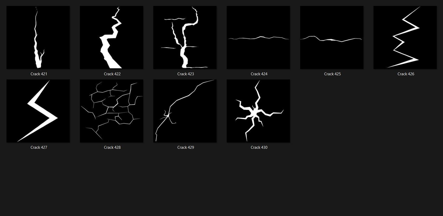 Crack 5100 Alpha Patterns 2K Size Full Pack Texture_37