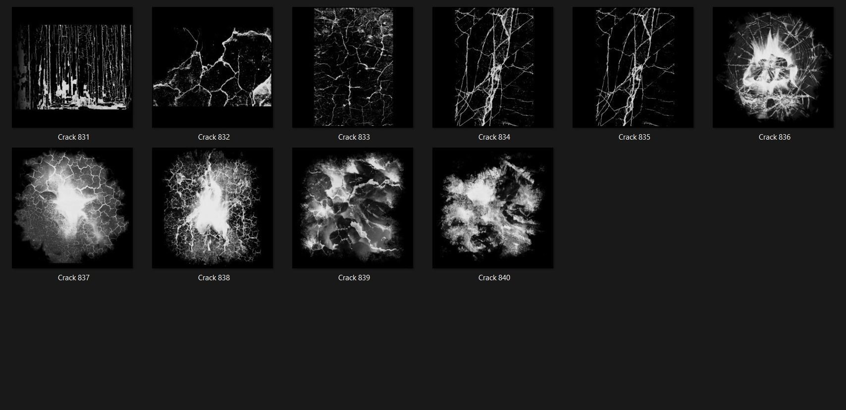 Crack 5100 Alpha Patterns 2K Size Full Pack Texture_82