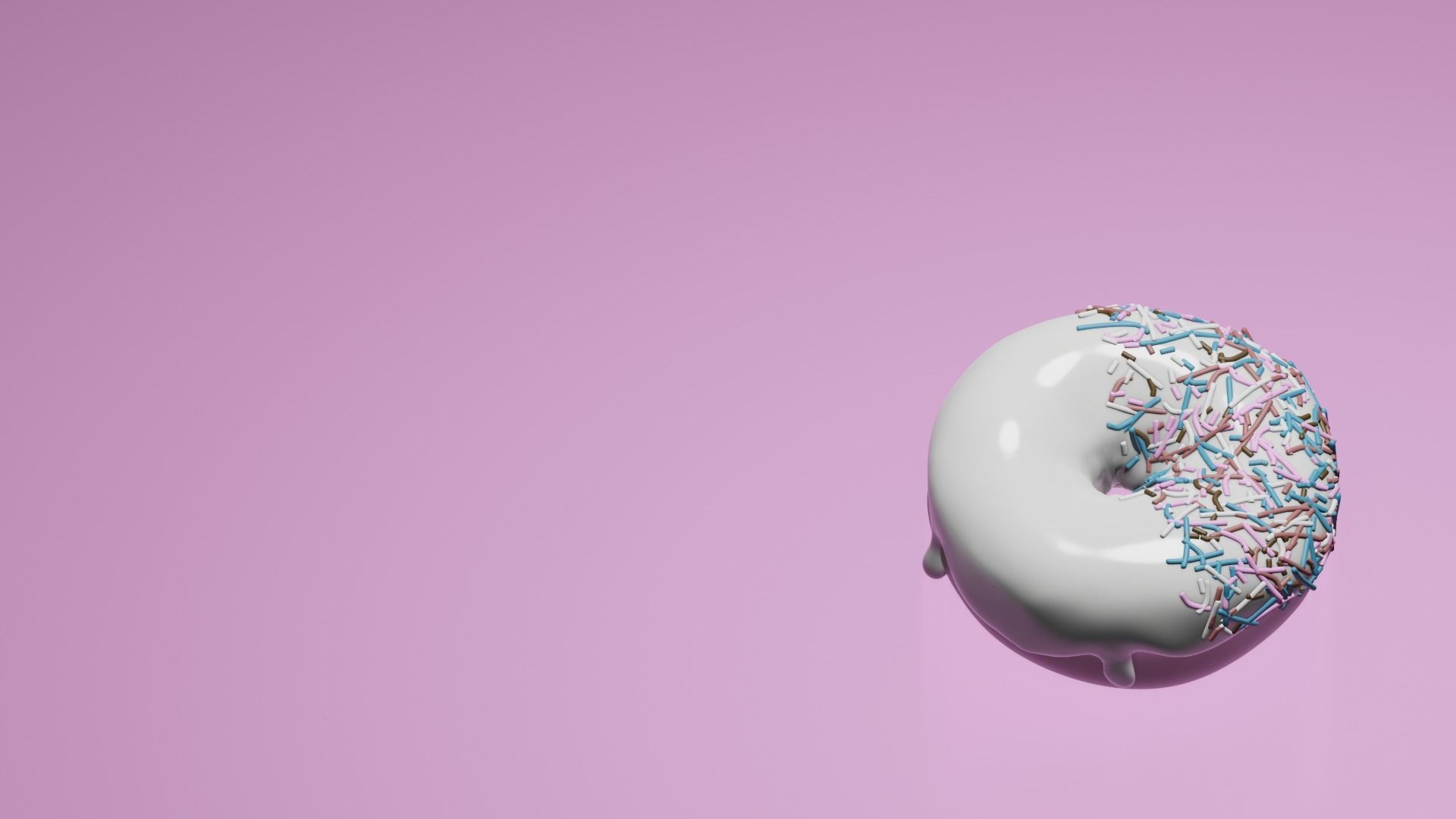 donut Free low-poly 3D model_5