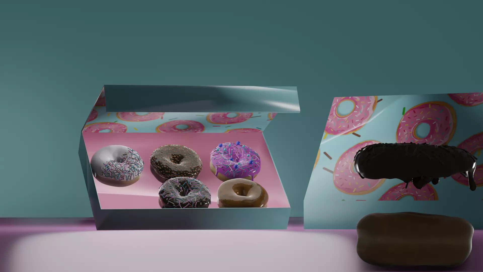 donut Free low-poly 3D model_0