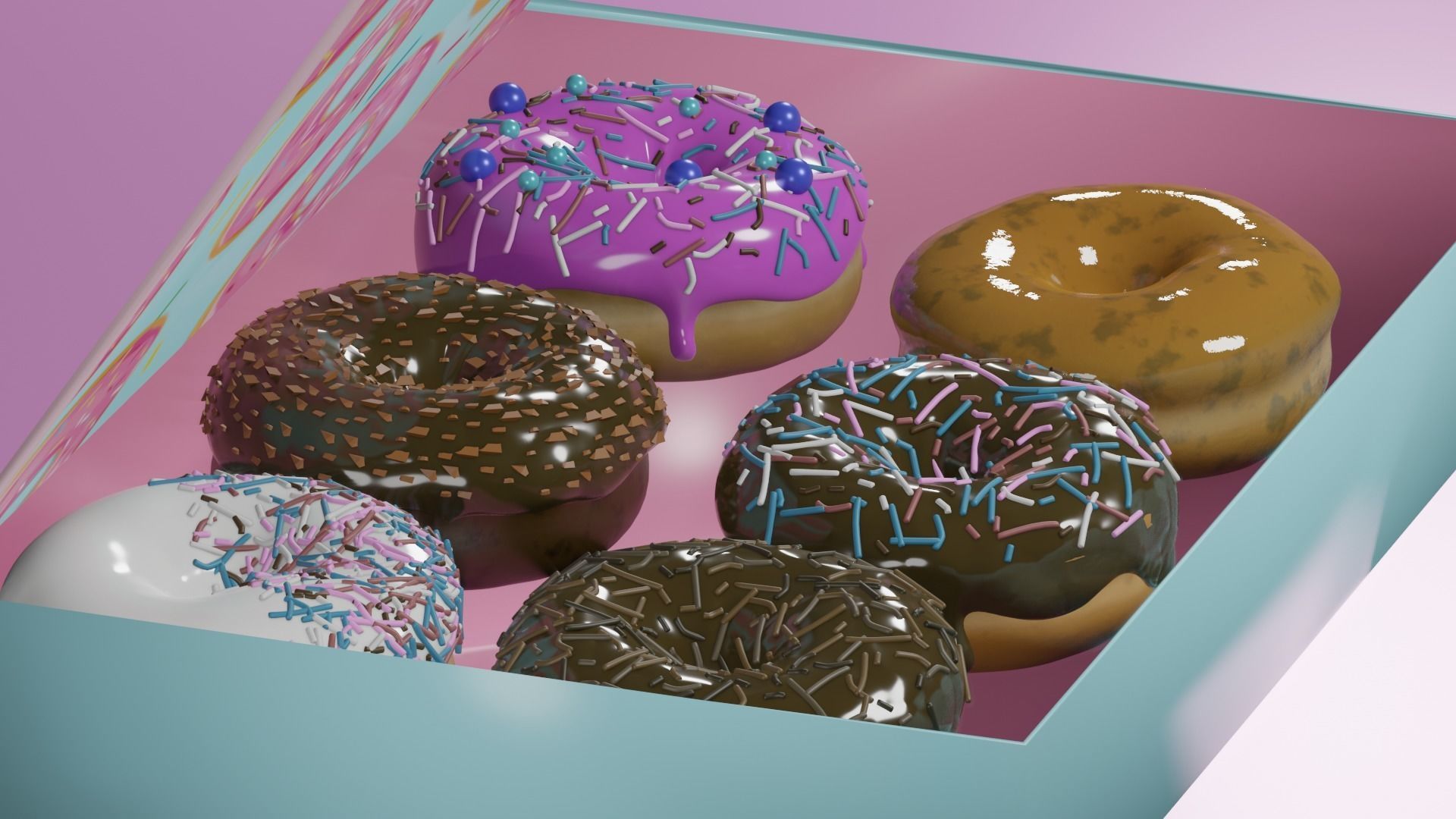 donut Free low-poly 3D model_1