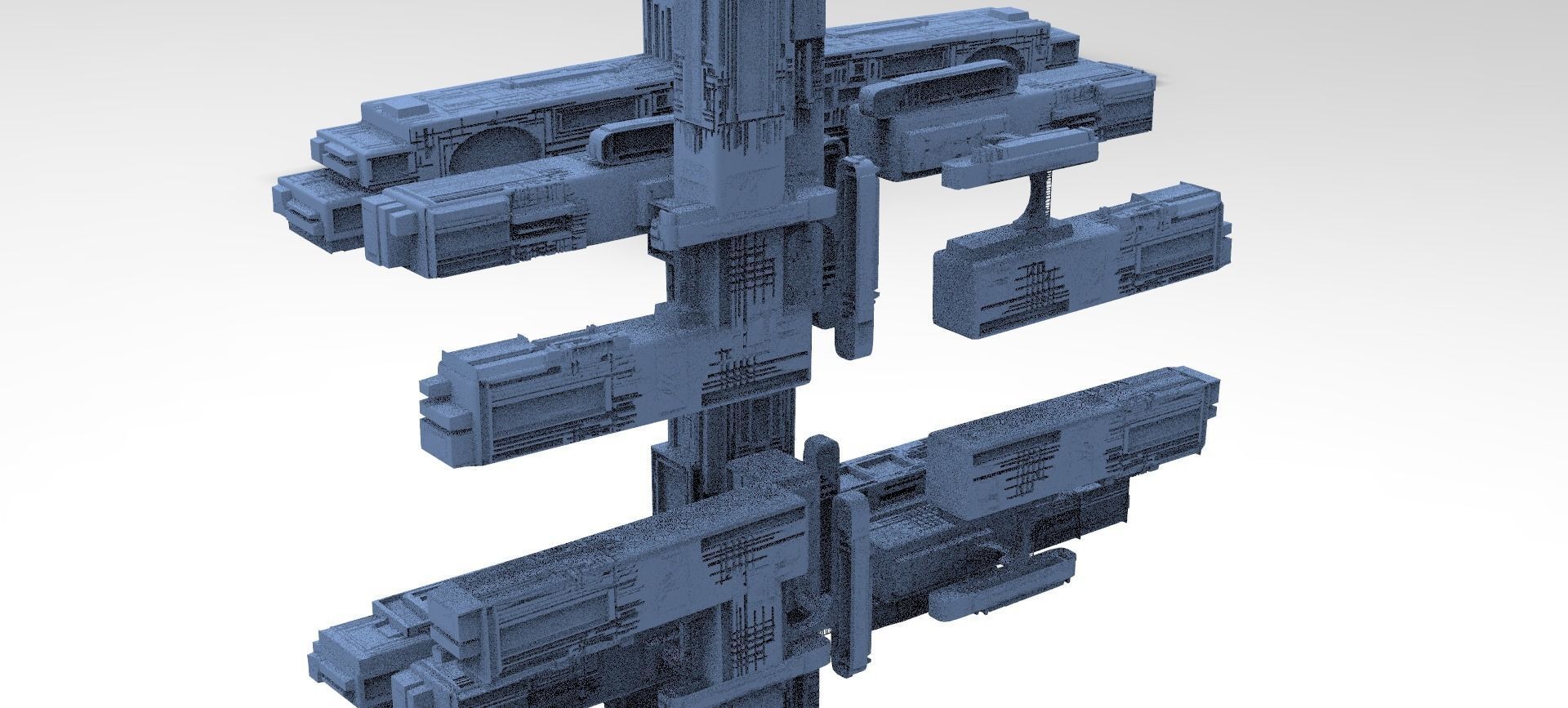 Sci-Fi City Maze Labyrinth blocks 1 3D model_1