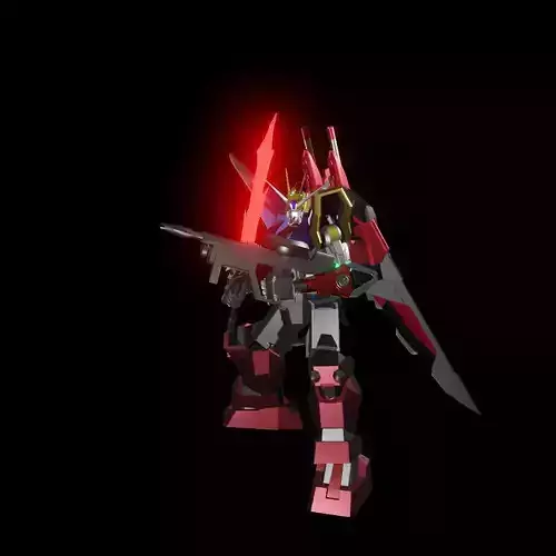 TheMechaNoid 8 gundam robot holding light