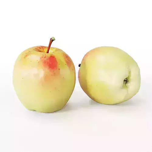 Golden apple 3D model