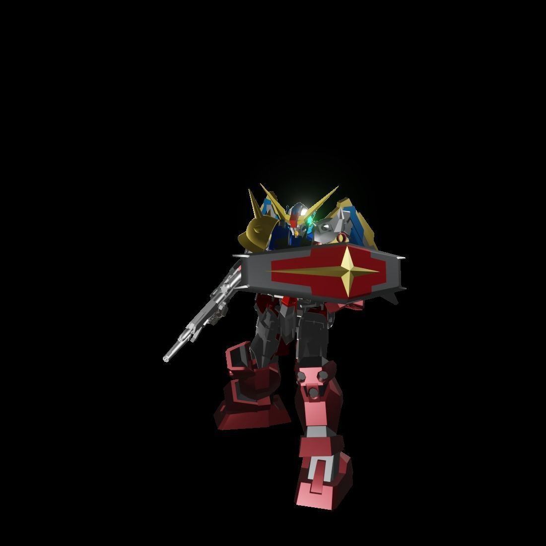 TheMechaNoid 4 gundam robot 3D model_6