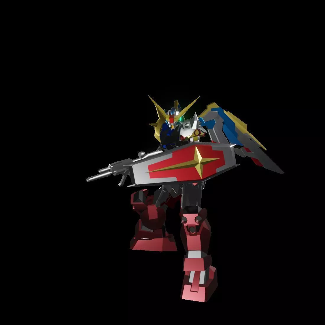 TheMechaNoid 4 gundam robot 3D model_0