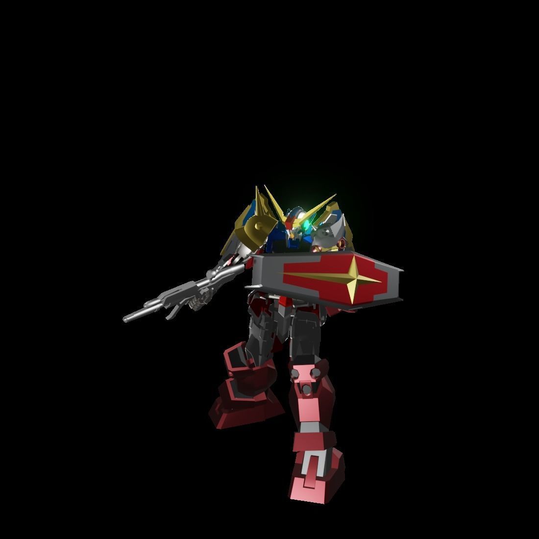 TheMechaNoid 4 gundam robot 3D model_7