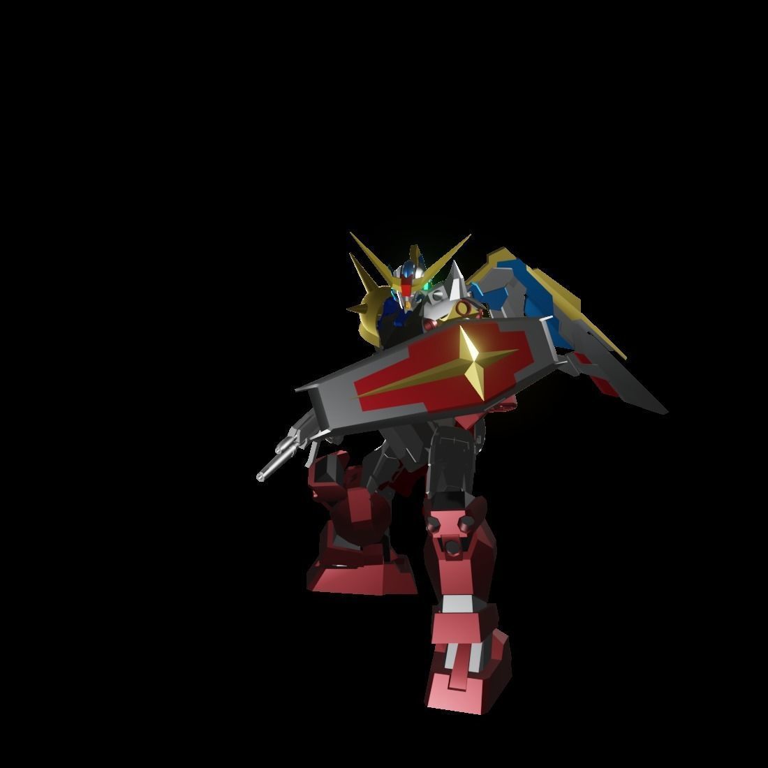 TheMechaNoid 4 gundam robot 3D model_2