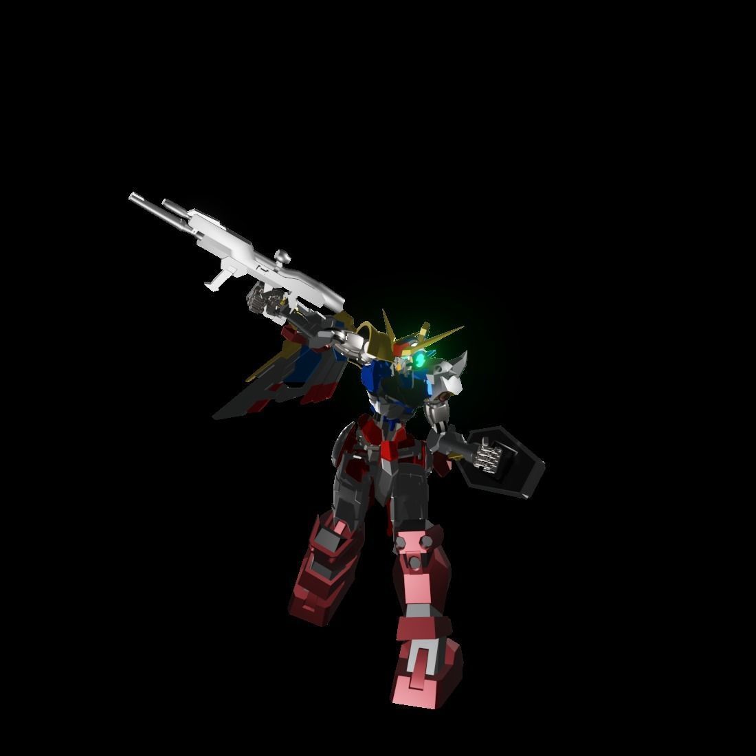 TheMechaNoid 4 gundam robot 3D model_12