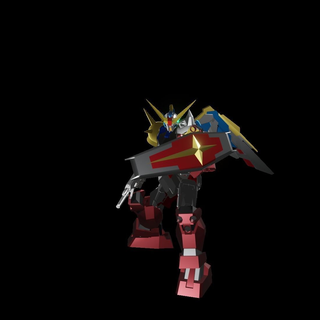 TheMechaNoid 4 gundam robot 3D model_3