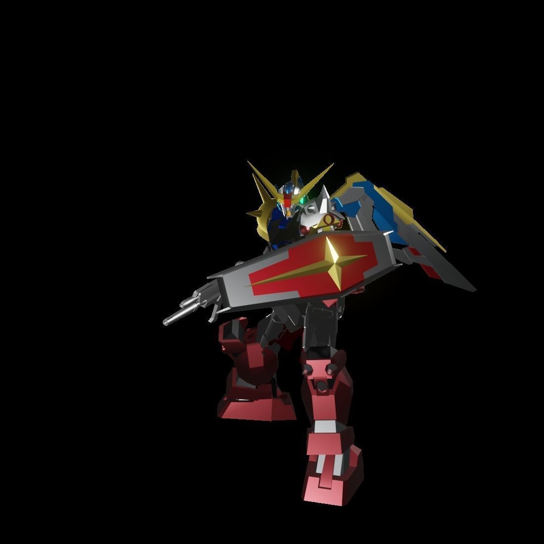 TheMechaNoid 4 gundam robot 3D model_1