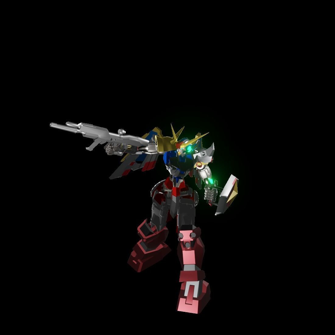 TheMechaNoid 4 gundam robot 3D model_9