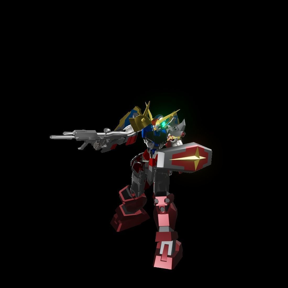 TheMechaNoid 4 gundam robot 3D model_8