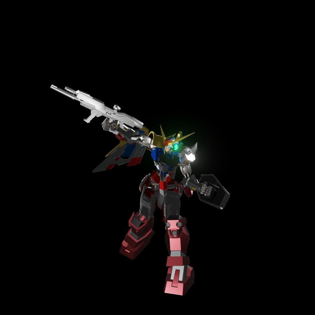 TheMechaNoid 4 gundam robot 3D model_11