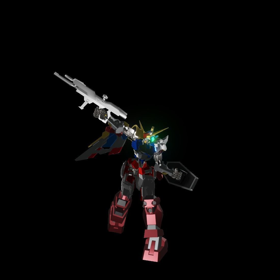 TheMechaNoid 4 gundam robot 3D model_19