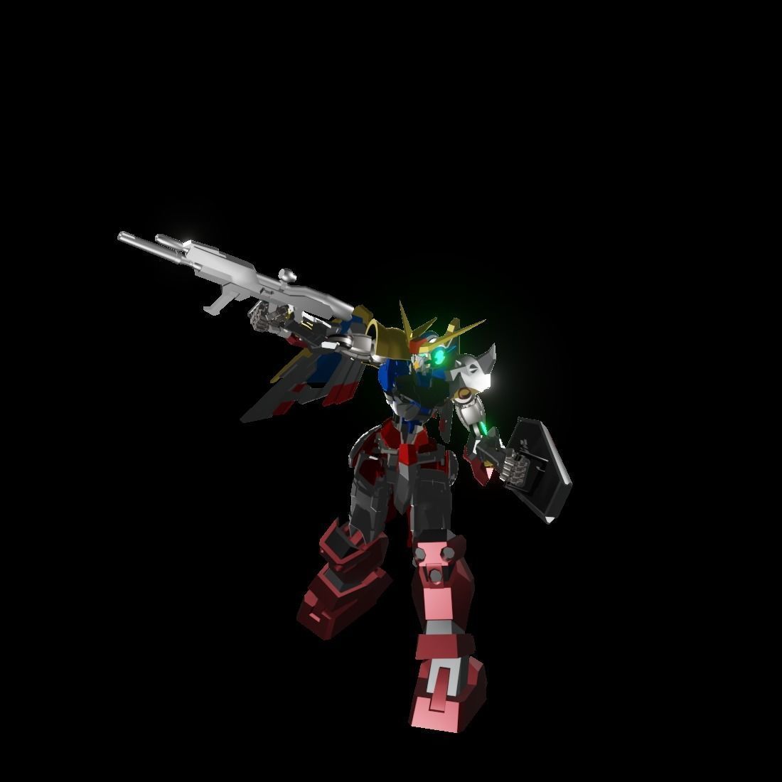 TheMechaNoid 4 gundam robot 3D model_10