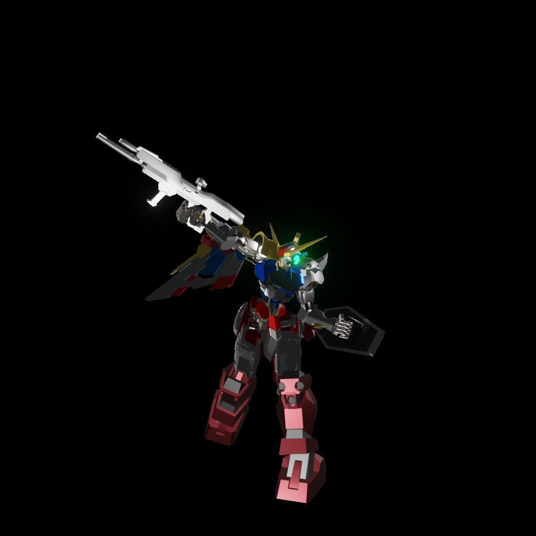 TheMechaNoid 4 gundam robot 3D model_13