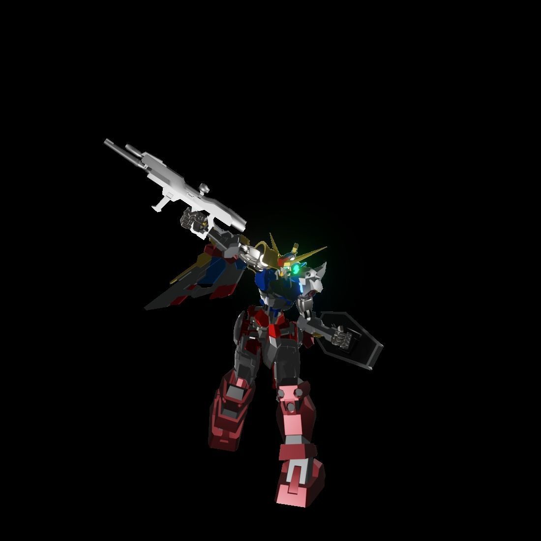 TheMechaNoid 4 gundam robot 3D model_16