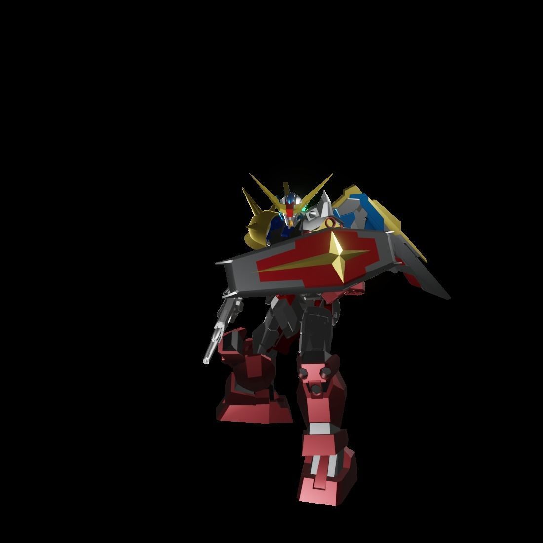TheMechaNoid 4 gundam robot 3D model_4