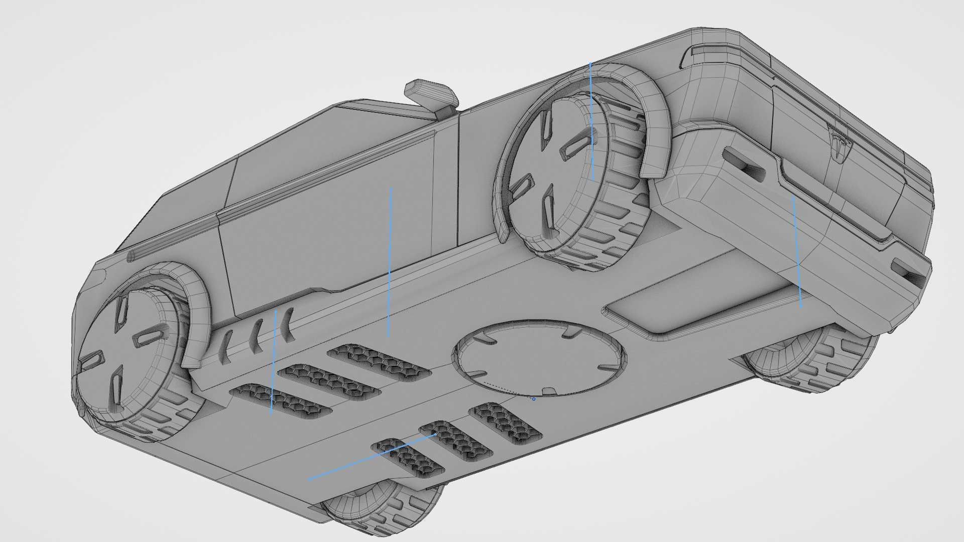 TESLA CONCEPT SUV  RIGGED 3D model_39