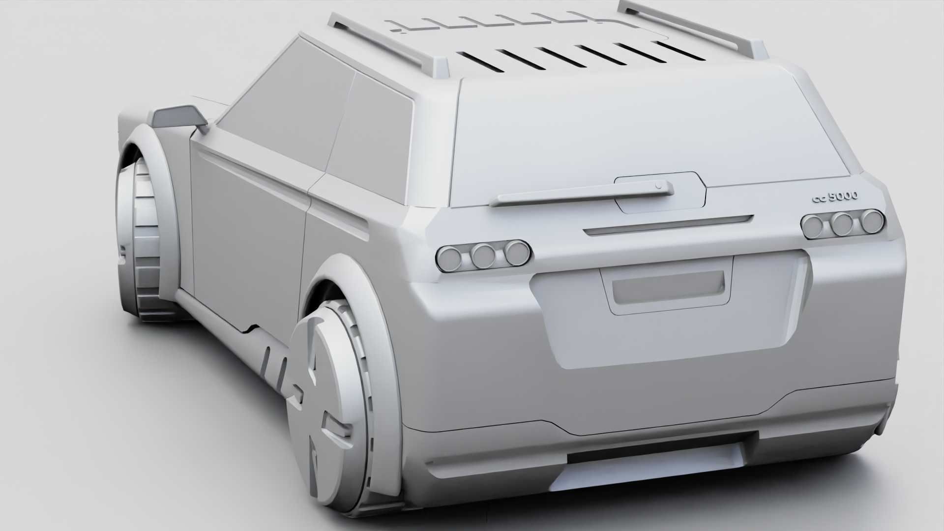 TESLA CONCEPT SUV  RIGGED 3D model_32