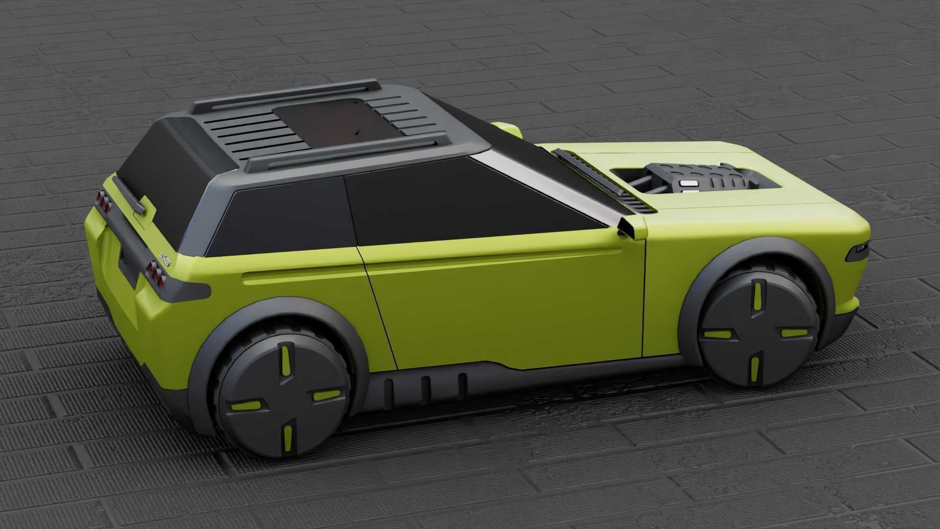 TESLA CONCEPT SUV  RIGGED 3D model_17