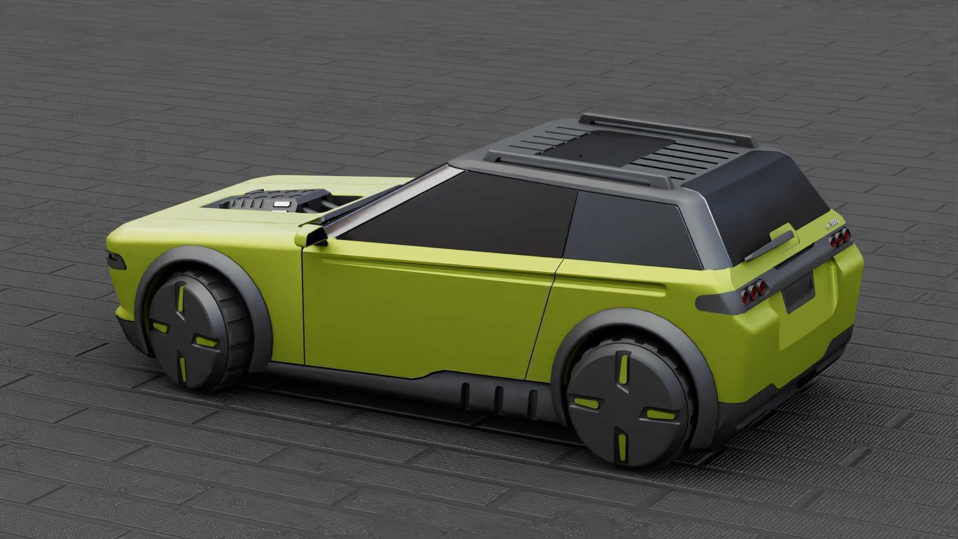 TESLA CONCEPT SUV  RIGGED 3D model_5