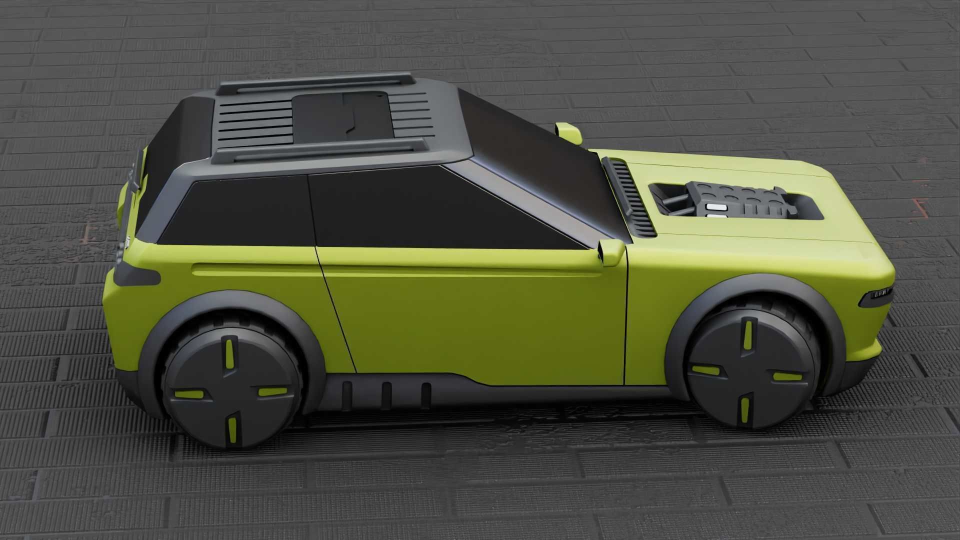 TESLA CONCEPT SUV  RIGGED 3D model_18