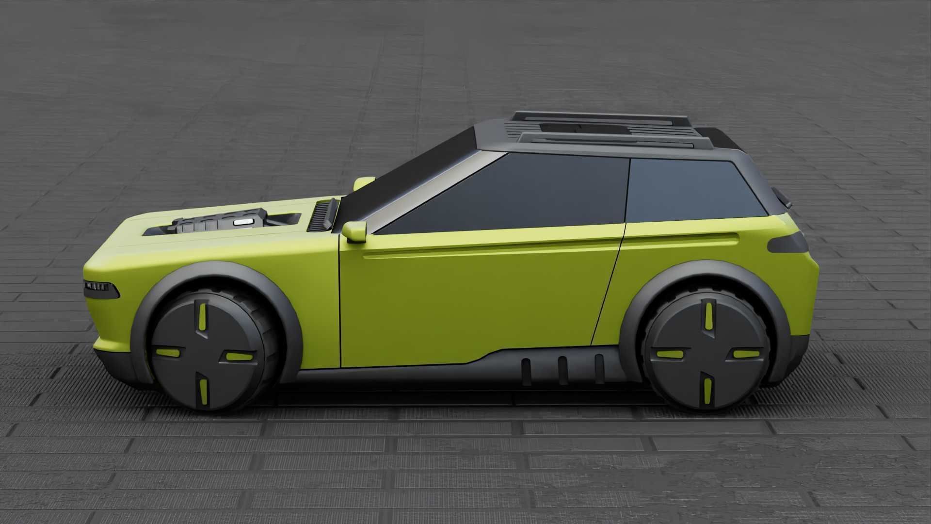 TESLA CONCEPT SUV  RIGGED 3D model_3