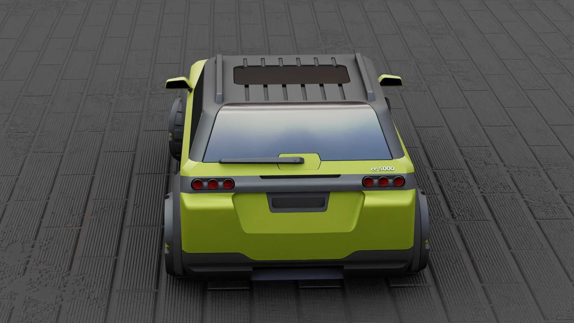 TESLA CONCEPT SUV  RIGGED 3D model_11